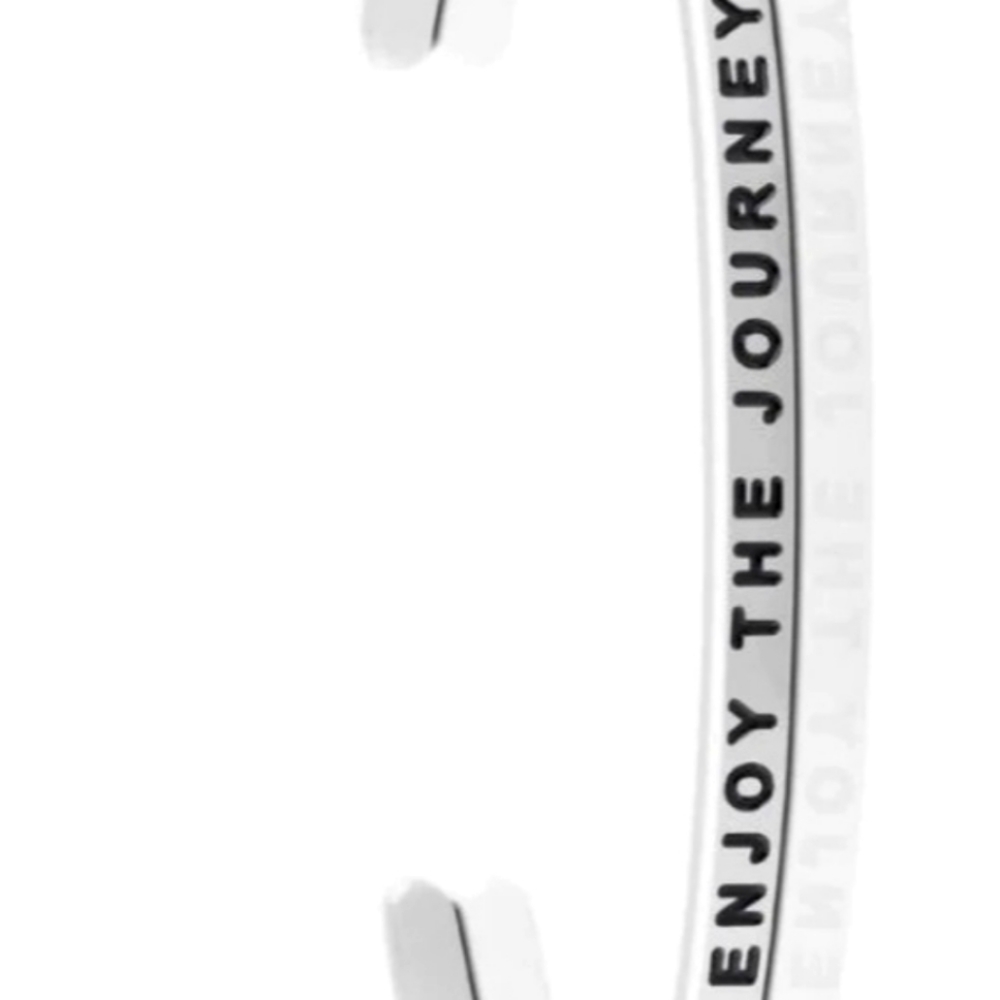Lot of 4 Mantraband Stainless Steel Inspirational Cuff Bracelets